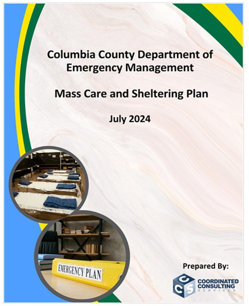 Columbia County, Oregon Mass Care and Sheltering Plan and Virtual Tabletop Exercise Case Study